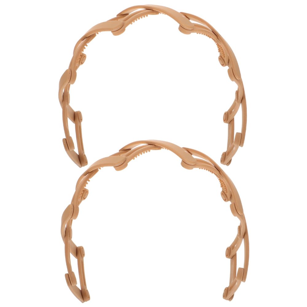 balacoo 2pcs Toothed Hair Headband Folding Plastic Hair Band for Women Comfortable Non-slip Design for Parties Travel and Everyday Use