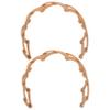 balacoo 2pcs Toothed Hair Headband Folding Plastic Hair Band for Women Comfortable Non-slip Design for Parties Travel and Everyday Use view 1