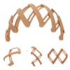 balacoo 2pcs Toothed Hair Headband Folding Plastic Hair Band for Women Comfortable Non-slip Design for Parties Travel and Everyday Use view 3