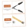 Balacoo 6 Pcs Grafting Eyelash Brush Makeup Eye Eyelash Mascara Eyelash Applicator Tool Lash Brush for Eyelash Extensions Eyeliner Pencil Magnetic Eyeliner Eye Liner With Hat Spool Fiber view 2