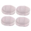 NOLITOY 12pcs Natural Loofah Sponge Glove Pack Exfoliating Shower Sponge Pads for Men Women Gentle Daily Skin Scrub Spa Backing view 1