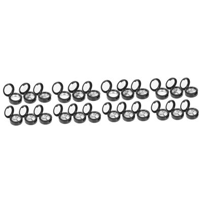 balacoo 24pcs Travel Makeup Case Empty Lipstick Holder Round Compact Case Diy Cosmetics Sub Box