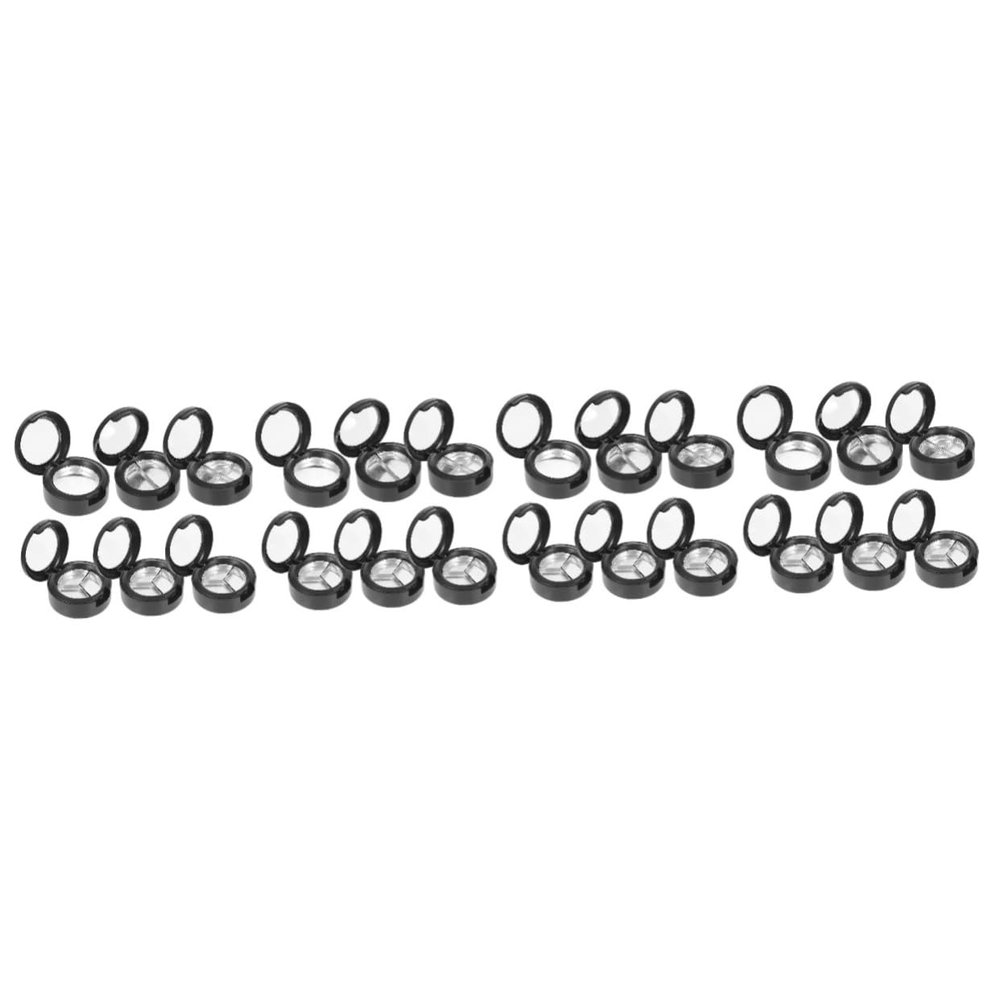 balacoo 24pcs Travel Makeup Case Empty Lipstick Holder Round Compact Case Diy Cosmetics Sub Box
