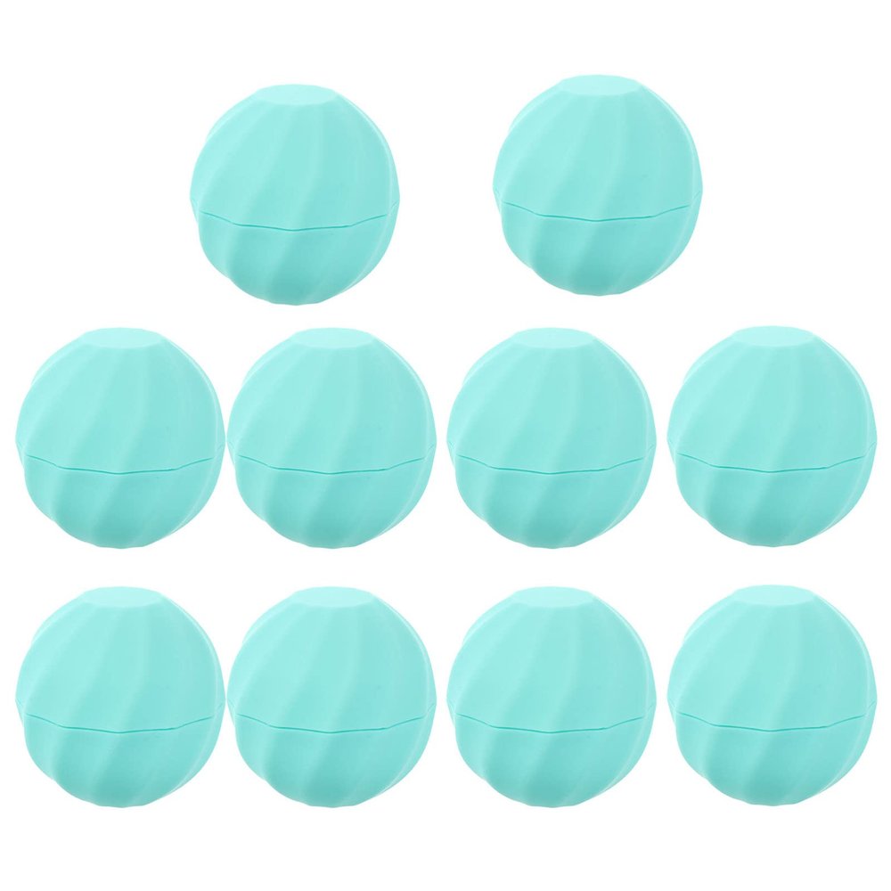 10pcs Box lip balm lip balm containers petroleum jelly screw Lipstick DIY Case cosmetic bulk Cartoon spherical filling tube luster dispenser lipstick