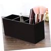 balacoo Stand for Makeup Brush Makeup Brush Organizer Cups Holder Compartment 3-slot Holder Makeup Brushed Cosmetic Brush Holder Makeup Brush Holder Makeup Brush Case Office Acrylic, medium, Black view 3