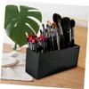 balacoo Stand for Makeup Brush Makeup Brush Organizer Cups Holder Compartment 3-slot Holder Makeup Brushed Cosmetic Brush Holder Makeup Brush Holder Makeup Brush Case Office Acrylic, medium, Black view 4