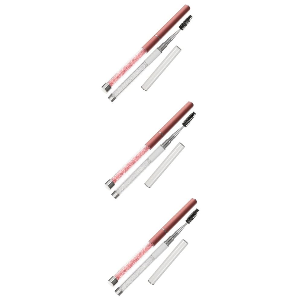 balacoo 6pcs Natural Finish Lash Brush for Mascara Eyebrow Spoolie Brush Lash Extension