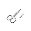BeRbo Nose Hair Trimmer 1pc 3.5" Steel Mini Portable Curved Mustache Tools Trimmer Hair Care Remover Personal Safety Scissor Shaving view 1