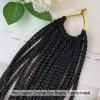 Box Braid Crochet Hair 1B/30/27 Ombre Blonde Crochet Braids 144 Strands Knotless Crochet Box Braids Pre-looped Crochet Hair for Black Women Chicmoi (T1B/30/27, 24 inch box braids 6 packs) view 4