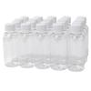 100pcs 60ml Mini Travel Plastic Empty Bottle with White Plastic Cover Tiny Jars Cosmetic Container Travel Kit Empty Refillable Bottles Jars view 1