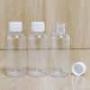 100pcs 60ml Mini Travel Plastic Empty Bottle with White Plastic Cover Tiny Jars Cosmetic Container Travel Kit Empty Refillable Bottles Jars view 4