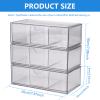 Abizarch Medicine Cabinet Organizer with Drawers 3 Layer Cosmetic Display Case with Detachable Divider Stable Cosmetic Storage Box with Non-Slip Pad Clear Vanity Storage Organizer for Home Bedroom Bat view 4