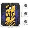 Barbados Flag Always Professional Barber Cape,Polyester Hair Cutting Salon Cape,Water And Stain Resistant Apron,Cutting Hair Beard Hairdressing Cape Anti-Static Haircut,56.766.9 Inch (1 Pack) view 2