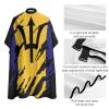 Barbados Flag Always Professional Barber Cape,Polyester Hair Cutting Salon Cape,Water And Stain Resistant Apron,Cutting Hair Beard Hairdressing Cape Anti-Static Haircut,56.766.9 Inch (1 Pack) view 4