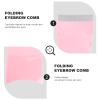 Didiseaon 4pcs Portable Eyebrow Grooming Kit Women Brow Brush and Comb Steel Eyebrow Comb for Smooth Comfortable Touch Easy to Clean view 3
