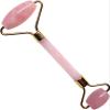 BAKYAR Gua sha Scraper Board Rose Quartz Face Thin Massager Natural Stone Guasha Board Jade Roller Pink Crystal Facial Scraper Jade Facial Roller Set Massage Tool Set (Color : Guasha a) view 4