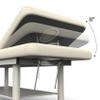 Heavy Duty Professional Stationary Massage Bed Wide Stationary Massage Table with Backrest for Treatment Table Physical Therapy Table Spa Facial Bed, Metal Frame PU Leather (Integral Structure) view 4