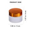 DOITOOL Frosted Glass Cream Dispenser Bottles 10pcs Small Jars Makeup Dispenser Storage Pump Jar for Cosmetics view 4
