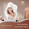 Vanity Mirror with LED Lights, 360 Rotation Tabletop Makeup Mirror with Touch Control, 3 Light Modes and Adjustable Brightness, Hollywood Cloud Shape Mirror, Tabletop Mirror with Magnification view 3