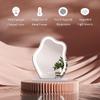 Vanity Mirror with LED Lights, 360 Rotation Tabletop Makeup Mirror with Touch Control, 3 Light Modes and Adjustable Brightness, Hollywood Cloud Shape Mirror, Tabletop Mirror with Magnification view 4