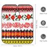 Colorful Ukrainian Embroidery Patterns Professional Barber Cape,Polyester Hair Cutting Salon Cape,Water And Stain Resistant Apron,Cutting Hair Beard Hairdressing Cape Anti-Static Haircut,56.766.9 Inc view 2