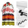 Colorful Ukrainian Embroidery Patterns Professional Barber Cape,Polyester Hair Cutting Salon Cape,Water And Stain Resistant Apron,Cutting Hair Beard Hairdressing Cape Anti-Static Haircut,56.766.9 Inc view 4