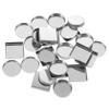 DOITOOL 30pcs Empty Square Round Metal Eyeshadow Pans Makeup Palette Accessory for Travel Present view 1