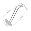 Foot Rest Replacement Salon Chair Foot Rest Simple Replacement Barber Chair Parts Foot Rest Salon Equipment Chairs for Hydraulic Barber Chair Styling Salon Beauty Aluminum Alloy (US Stock) view 3