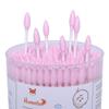 HOMEFOX Pink Cotton Swabs Spiral Pointed - 400 Count Organic Cotton Buds Double Side Tightly Wrapped Precision Cotton Tips Paper Stick Soft Gentle Lint-Free Cruelty-Free, Spiral & Pointy (Pink) view 3