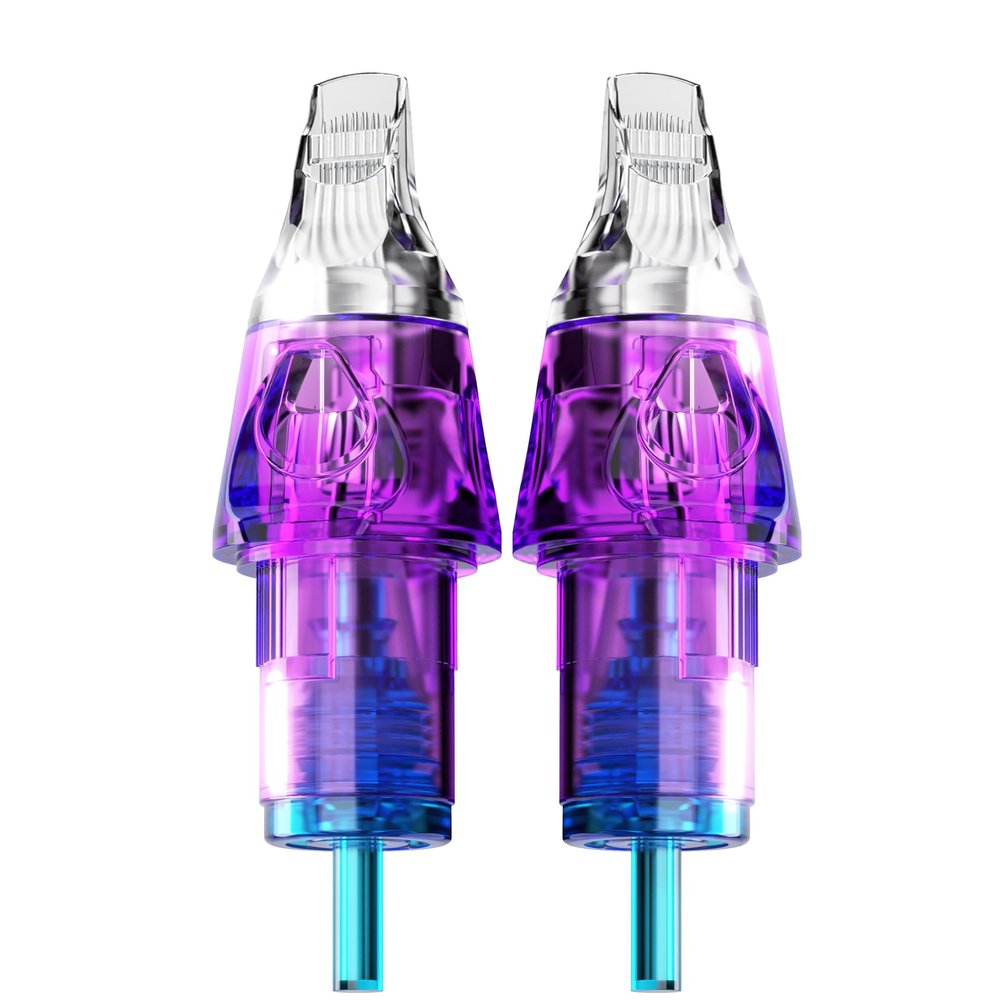 CNC Tattoo Cartridge Needles 20Pcs #12(9RM) Standard 0.35mm Round Magnum M-Taper Disposable Cartridges with Membrane EN04B-20-1209RM-M