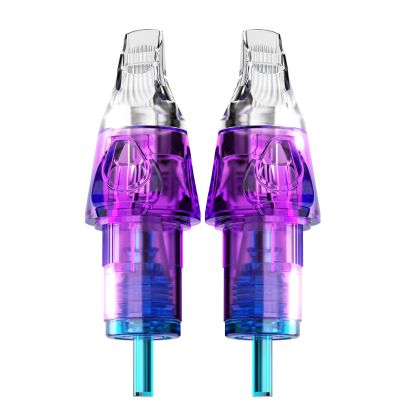 CNC Tattoo Cartridge Needles 20Pcs #10(7RM) Bugpin 0.3mm Round Magnum M-Taper Disposable Cartridges with Membrane EN04B-20-1007RM-M