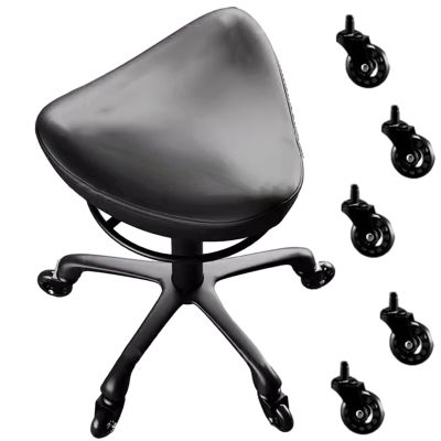 SAYOBO Ergonomic Saddle Hygienist Chair with 5 Wheels, Comfortable Lift Rolling Stool Chair, Professional Swivel Salon Tattoo Seat for Bar Studio
