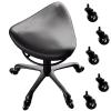 SAYOBO Ergonomic Saddle Hygienist Chair with 5 Wheels, Comfortable Lift Rolling Stool Chair, Professional Swivel Salon Tattoo Seat for Bar Studio view 1