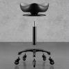 SAYOBO Ergonomic Saddle Hygienist Chair with 5 Wheels, Comfortable Lift Rolling Stool Chair, Professional Swivel Salon Tattoo Seat for Bar Studio view 2