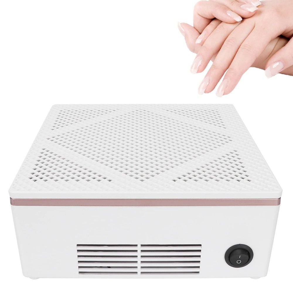 NSXAYIWE Nail Dust Collector, Nail Dust Vacuum Dust Cleaner Nail Vacuum Powerful Suction Noiseless Nail Dust Vacuum Machine Large Suction Nail Dust Vacuum Machine(us)