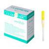 Caphstion 50pcs 24G Disposable Catheter Piercing Needles Stainless Steel Body Piercing Needles for Lip Eyebrow Navel Earrings, Yellow view 1