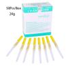 Caphstion 50pcs 24G Disposable Catheter Piercing Needles Stainless Steel Body Piercing Needles for Lip Eyebrow Navel Earrings, Yellow view 2