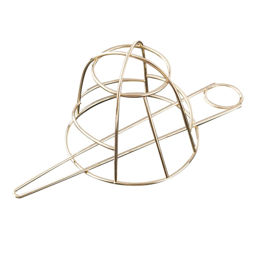 DOITOOL Hair Bun Cage Holder Elegant Metal Hair Stick Fork Accessory for Women and Girls for Daily Wear Weddings Yoga and Special Occasions