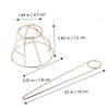 DOITOOL Hair Bun Cage Holder Elegant Metal Hair Stick Fork Accessory for Women and Girls for Daily Wear Weddings Yoga and Special Occasions view 3