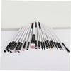 Beavorty 40pcs Portable Eye Makeup Brush Set Bristles Eyeliner Eyeshadow Brushes Plastic Handles for Daily Use for Beginners and Makeup Enthusiasts White and Black view 2