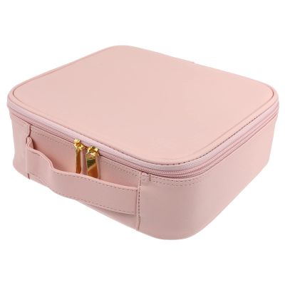 DOITOOL 1pc Makeup Tool Pouch for Cosmetic Storage Capacity Makeup Brush Container for Women Pu
