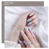 AutyaMee Semi Cured Gel Nail Strips (Baby Blue), 20 Pcs Gel Nail Wraps, Stickers, UV Light Required, Salon Quality, Long Lasting view 2
