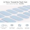 AutyaMee Semi Cured Gel Nail Strips (Baby Blue), 20 Pcs Gel Nail Wraps, Stickers, UV Light Required, Salon Quality, Long Lasting view 4