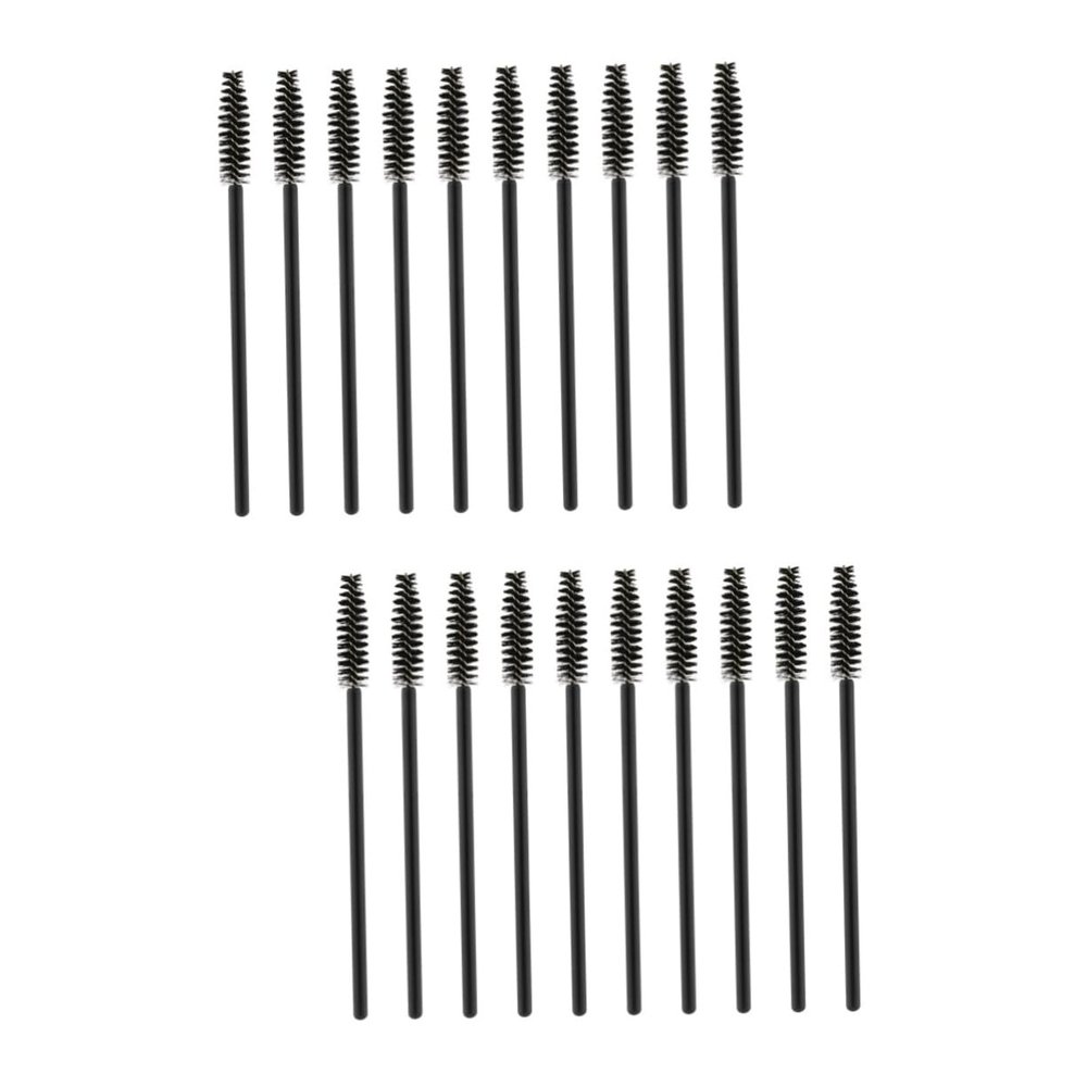 Didiseaon 200pcs Nylon Bristles Lash Curler Eyebrow Comb Eyelash Disposable Makeup Lash Supplies Professional Salon Use