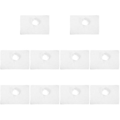 Ciieeo 10pcs Massage Table Towel Massage Pad Massage Table Cover Spa Bed Massage Cushion Massage Headrest Covers Massage Bed Coverlet Rest Barrier White Massage Chair Portable Satin Cloth