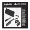 BaBylissPro Essential Professional Kit - barber cape, comb, fade brush, hair clips, and hair holders view 4