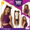 Sensationnel Butta Lace Prestyled Wigs - Unit 1 Glueless Hand Tied Deep Lace Part Synthetic Preplucked Hairline (1 JETBLACK) view 3