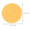 balacoo 10pcs Wood Pulp Facial Cleaning Sponges for Makeup Removal Natural Compress Cosmetic Yellow for All Skin Types view 2