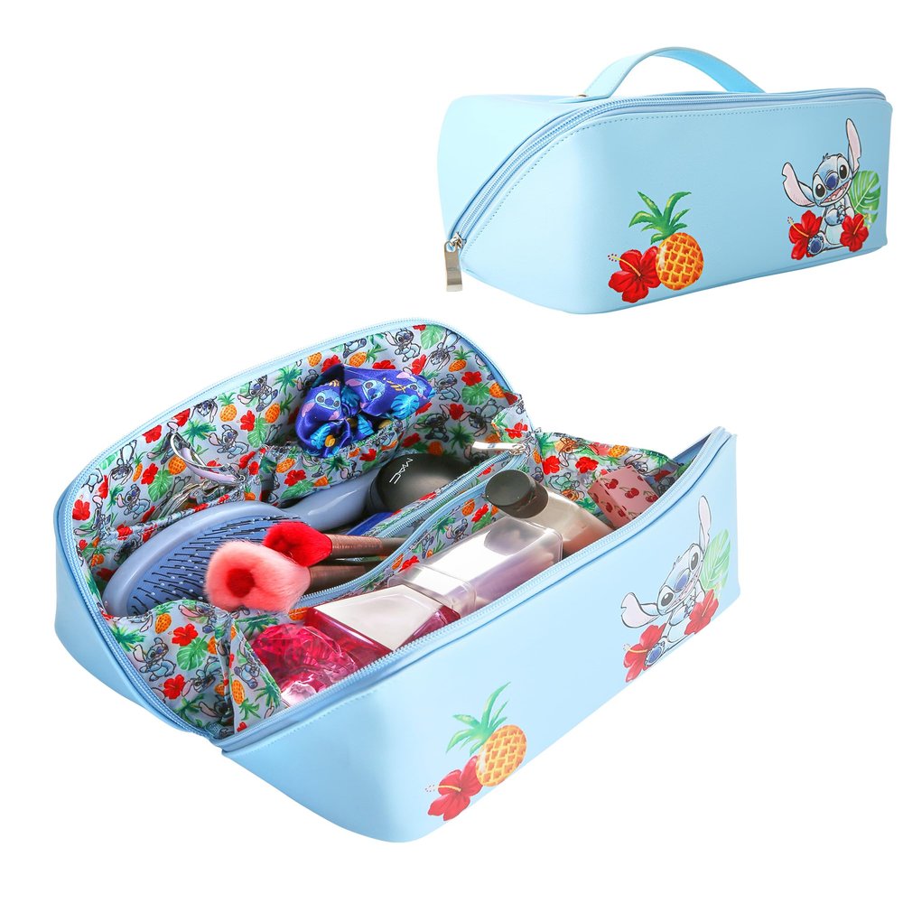 Disney Stitch Makeup Bag Official License, Travel Cosmetic Bag, Makeup Bag for Travel, Accessories