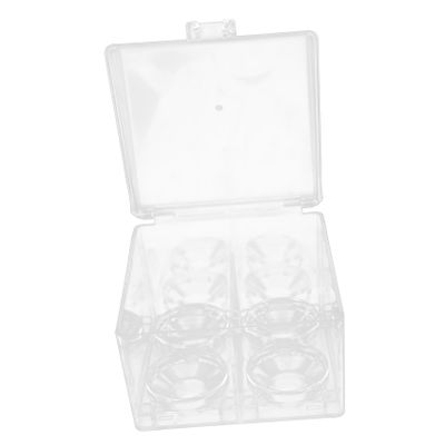 DOITOOL Cosmetics Storage Box Makeup Sponge Holder Multi-grid Makeup Sponge Container Lidded Storage Box for Desktop